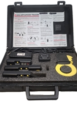Amprobe AT-2000 Advanced Tracer Kit. Traces energized/non-energized wires and identifies circuit breakers. Includes R2000 Receiver, S2600 Load Signal Generator, T2200 Transmitter, A2201 Clamp, and leads in hard case.