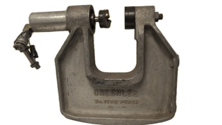 Greenlee 1732 Hydraulic Ram. Single-acting cylinder with 1-inch stroke length. Rated for 10,000 PSI maximum operating pressure. Used in conjunction with Greenlee 1731 driver and hydraulic pumps for knockout applications.