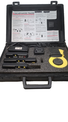 Amprobe AT-2000 Advanced Tracer Kit. Traces energized/non-energized wires and identifies circuit breakers. Includes R2000 Receiver, S2600 Load Signal Generator, T2200 Transmitter, A2201 Clamp, and leads in hard case.